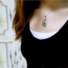 Heart Crystal in A Bottle Pendant Necklace
