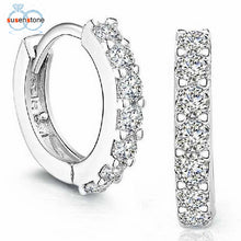 Susenstone Sterling Silver Rhinestones Earrings