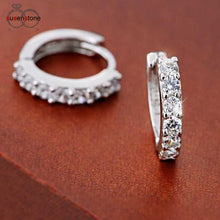 Susenstone Sterling Silver Rhinestones Earrings